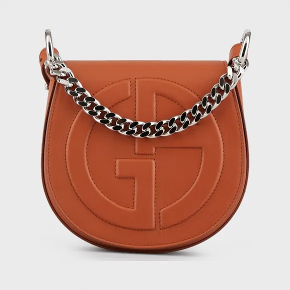 乔治阿玛尼/Giorgio Armani 立体 GA 徽标款皮革圆形斜挎包 45475785kh