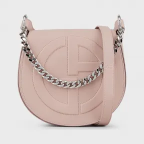 乔治阿玛尼/Giorgio Armani 立体 GA 徽标款皮革圆形斜挎包 45475074jl