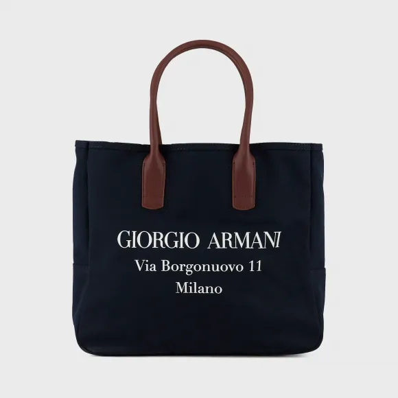 乔治阿玛尼/Giorgio Armani Borgonuovo 印花帆布包 45454086ml