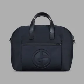 乔治阿玛尼/Giorgio Armani 凸印徽标和双色饰带公文包 45442083da