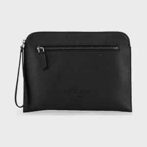 乔治阿玛尼/Giorgio Armani 同系配色徽标粒面皮整理袋 46655349bt