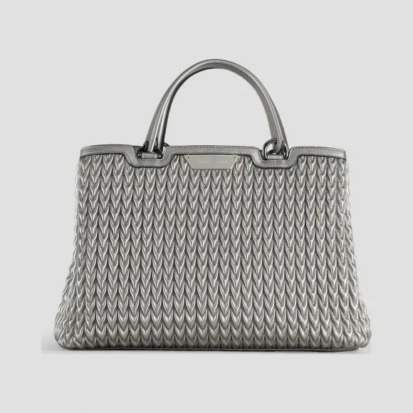 安普里奥·阿玛尼/Emporio Armani 水滴图案绗缝环保纳帕皮购物包 45434035mu