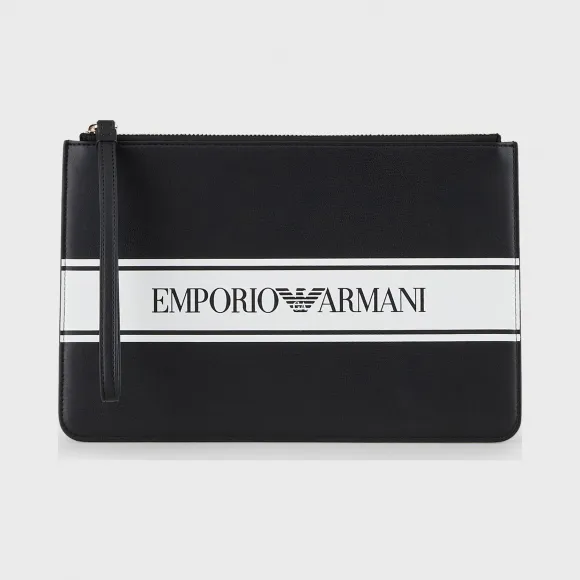 安普里奥·阿玛尼/Emporio Armani 撞色标识饰带小型手提袋 46660326sk