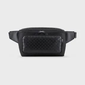 安普里奥·阿玛尼/Emporio Armani 交织字母纹印花皮革收纳袋 45477621lg