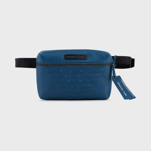 安普里奥·阿玛尼/Emporio Armani 全粒面皮革收纳袋 45482596bo