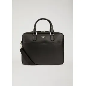 安普里奥·阿玛尼/Emporio Armani 配肩带印花 Palmellato 皮革公文包 45396517br