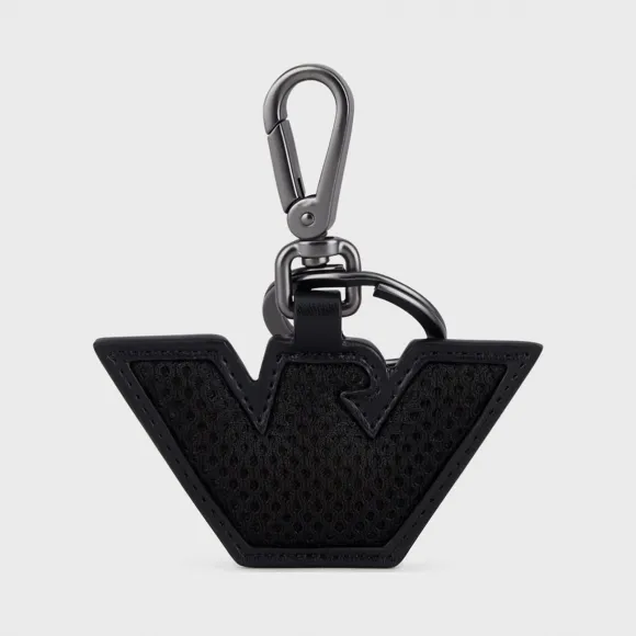 安普里奥·阿玛尼/Emporio Armani 波浪形金属鹰标钥匙圈 46671541ep