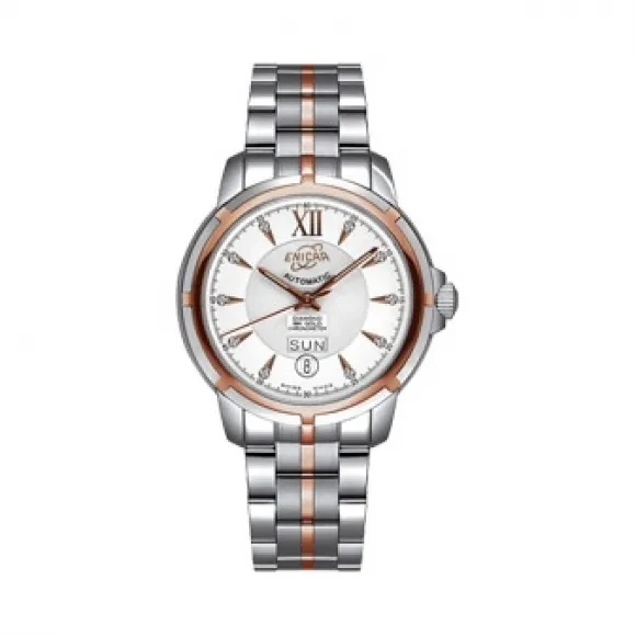 英纳格/Enicar 316L精钢 玫瑰金色手表 3168-50-325KCH