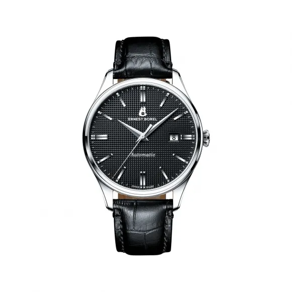 依波路/Ernest Borel 复古系列 40.50 MM 316L精钢表壳 自动机械机芯 男表 E0405G0C-MS5L