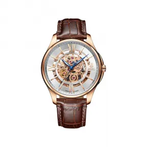 依波路/Ernest Borel 复古系列 41.00 MM 316L精钢表壳 自动机械机芯 男表 E0704G0B-MS2L