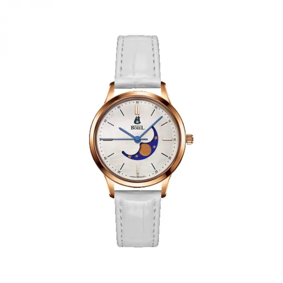 依波路/Ernest Borel 典雅系列 29.00 MM 316L精钢表壳 石英机芯 女表 LGR880-412WH