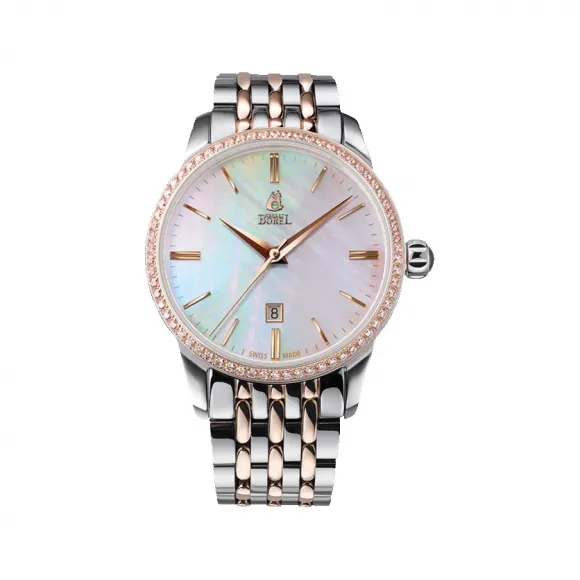 依波路/Ernest Borel 316L精钢 自动机械机芯 手表 N0115L0F-MN4N