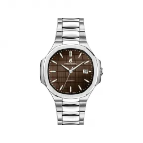 依波路/Ernest Borel 复古系列 46.50 MM x 42.50 MM 316L精钢 自动机械机芯 男表 N0404G0G-MS8S