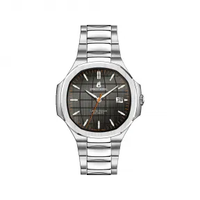 依波路/Ernest Borel 复古系列 46.50 MM x 42.50 MM 316L精钢 自动机械机芯 男表 N0404GLK-MS5S