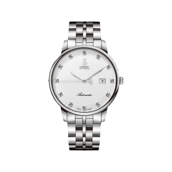 依波路/Ernest Borel 316L精钢 自动机械机芯 手表 N0420G0B-MS2S