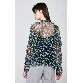 艾斯卡达/Escada 印花雪纺荷叶边罩衫 5031476_P932