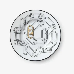 芬迪/Fendi Fendi O’Lock面包盘两件装白色瓷质面包盘 7AC049ALW5F0GCE 8056582413433