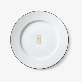 芬迪/Fendi Fendi O’Lock主盘两件装白色瓷质主盘 7AC058AM4CF0GCE 8056582413457