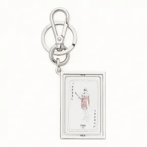 芬迪/Fendi 钥匙圈_银色金属钥匙圈 7AP023 B09 F161D
