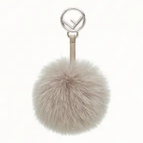 芬迪/Fendi POM-POM吊饰_珍珠灰皮草吊饰 7AR259 A5T XF07ML