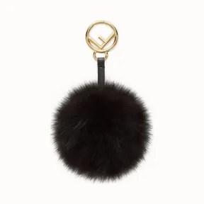 芬迪/Fendi POM-POM吊饰_黑色狐狸皮吊饰 7AR259 A5T XF0KUR