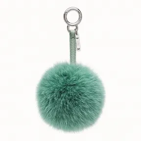 芬迪/Fendi POMPON手袋吊饰_水蓝绿色皮草 7AR259 G30 F098R