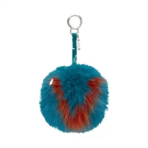 芬迪/Fendi 浅蓝色PON PON CHARM女士吊饰 7AR45V 5AC F064A