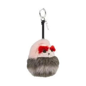 芬迪/Fendi 女士粉红色 BBFamily挂饰貂毛时尚配饰 7AR558 SF8 F09ZC