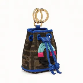 芬迪/Fendi NANO MON TRESOR吊饰_ Roma Amor布料吊饰 7AR762 A85 OF17U5