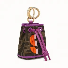 芬迪/Fendi NANO MON TRESOR吊饰_ Roma Amor布料吊饰 7AR762 A85 SF174E