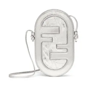 芬迪/Fendi 手机包 皮革 银色 7AS055AISPF0MK5 8054321443758