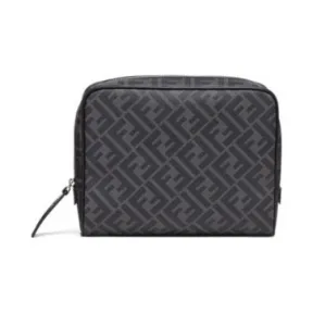 芬迪/Fendi 灰色布料化妆包-FENDI芬迪中国官网 7N0116AGLRF0GXN-8056867234234