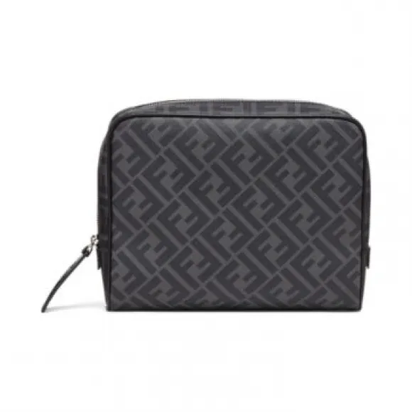芬迪/Fendi 灰色布料化妆包-FENDI芬迪中国官网 7N0116AGLRF0GXN-8056867234234