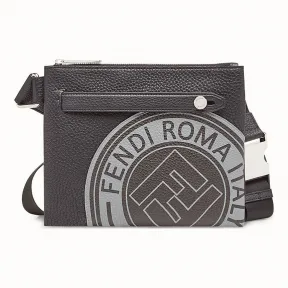 芬迪/Fendi 信差包_黑色皮革手袋 7VA437 A4B HF0B1J