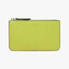 芬迪/Fendi Peekaboo零钱包-嫩芽绿皮革零钱包-女士皮夹和小配件 8AP161A91BF1JN4 8056582348476