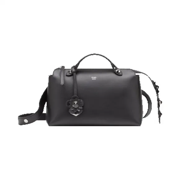 芬迪/Fendi 黑色MINI BY THE WAY软皮迷你波士顿手提包 8BL124 80M F0GXN