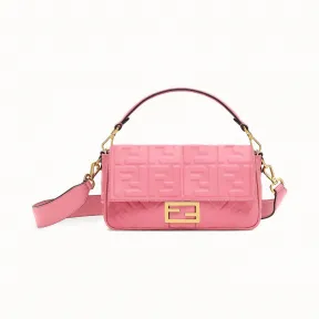 芬迪/Fendi BAGUETTE手袋_粉红色皮质手袋 8BR600 A72 VF170V