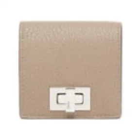 芬迪/Fendi 零钱包 - 米色皮革零钱包 8M0453A91BF07P9