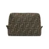 芬迪/Fendi 中号化妆包 - 棕色布料化妆包 8N0171AKBIF0XEC