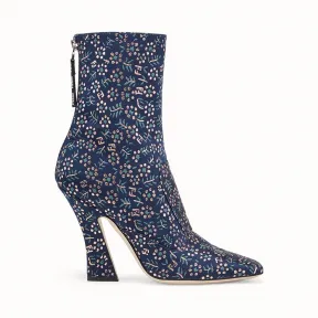 芬迪/Fendi 女士 拼色布料短靴 8T6940A8CWF16WM