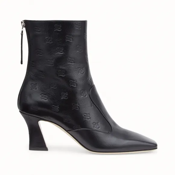 芬迪/Fendi 女士 黑色皮革短靴 8T6941A8PMF0ABB