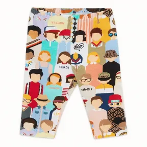芬迪/Fendi 紧身裤_拼色婴儿紧身裤 BFF110 A69 VF0ZA0
