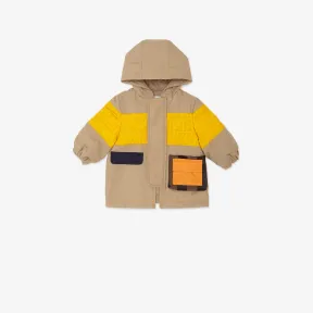 芬迪/Fendi 拼色拼接棉质连帽外套-婴儿连帽外套 BMA124AG1WF1JDS 8056582431321