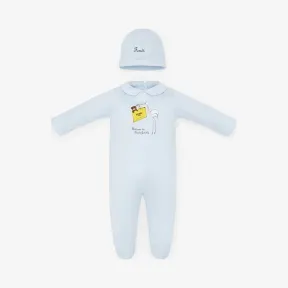 芬迪/Fendi 浅蓝色针织套装-婴儿套装-FENDI芬迪中国官网 BUK078ST8F19J4-8058613545748