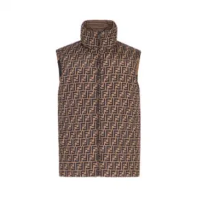 芬迪/Fendi 棕色尼龙背心-男士成衣-FENDI芬迪官网 FAA581A79OF13IZ-8055512318961