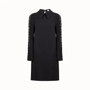 芬迪/Fendi 女士 黑色卡迪裙装 FDA597A5HGF0GME