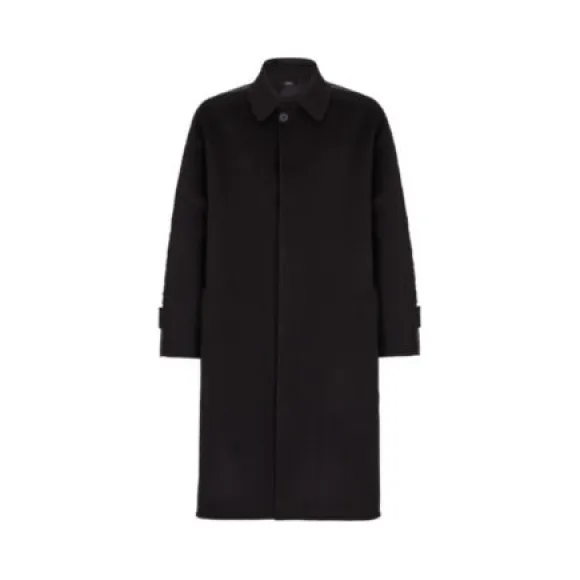 芬迪/Fendi 黑色毛毡外套-男士成衣-FENDI芬迪中国官网 FF0654AI6KF0QA1-8056867811954