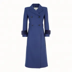 芬迪/Fendi 大衣_蓝色羊毛大衣 FF8426 6BZ F12QA