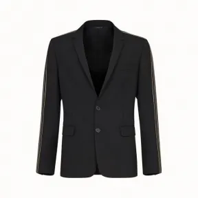 芬迪/Fendi 黑色羊毛休闲西装 FJ0583A9N7F0QA1