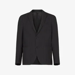 芬迪/Fendi 夹克-黑色亚麻和棉质休闲西装-男士外套 FJ0595AFDPF0QA1 8058613570931